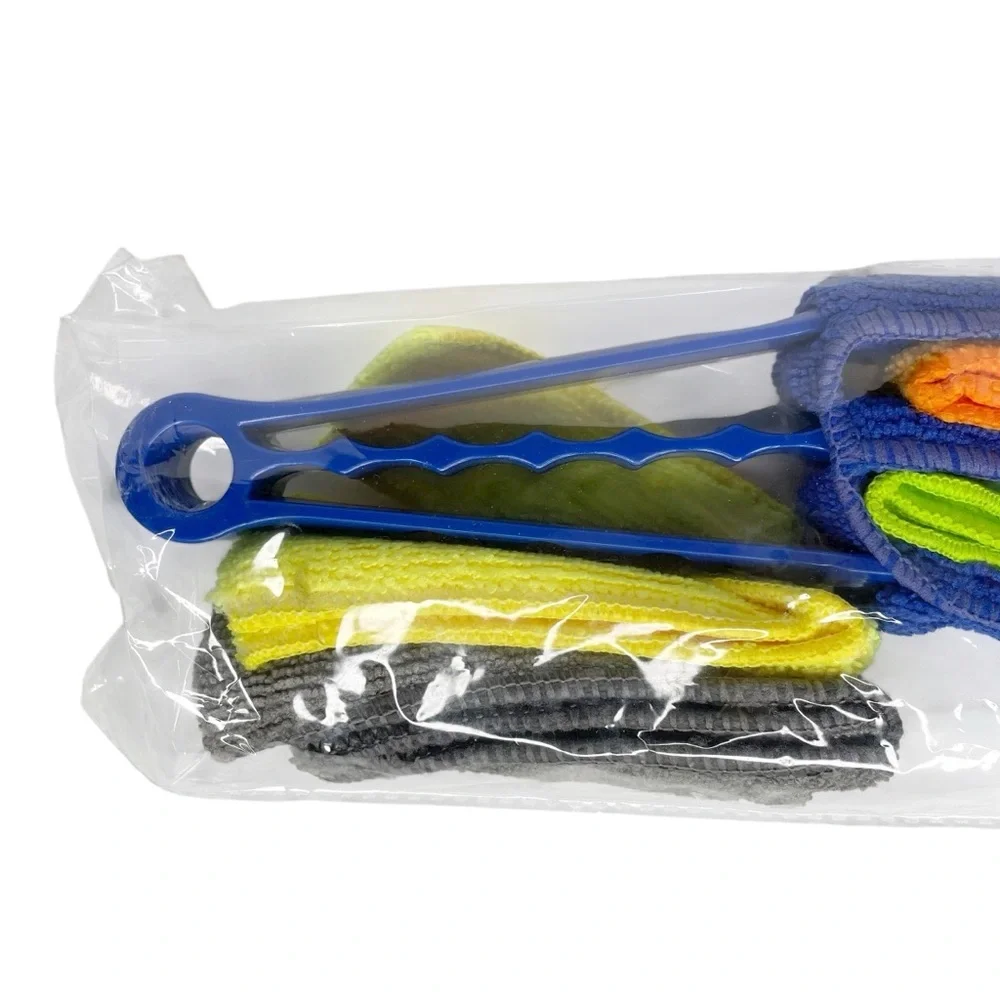 NEW Mini Blind Duster Cleaner Wand Three 3 Prong + Microfiber Sleeve Cleaning